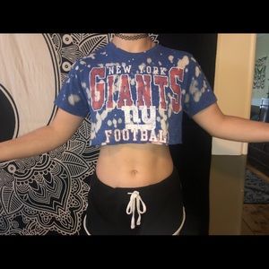 NY Giants cropped t shirt